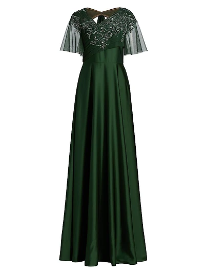 Nerissa Beaded A-Line Gown