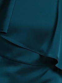 Karis Asymmetric Cape Column Gown