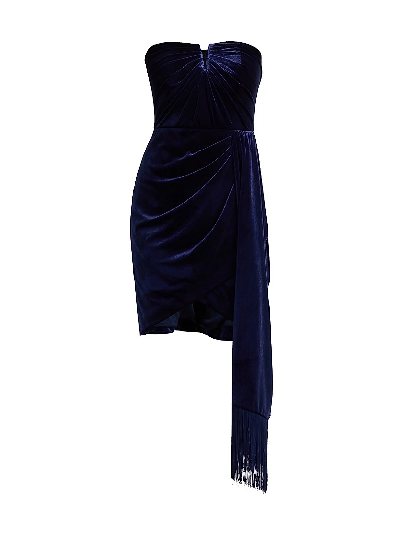 Ursula Velvet Strapless Cocktail Dress