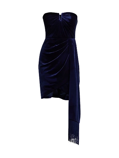 Ursula Velvet Strapless Cocktail Dress