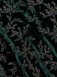 Zoelle Beaded Velvet Fit-&-Flare Gown