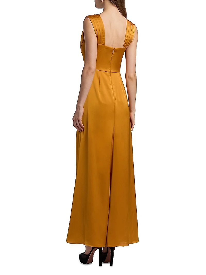Blair Cowlneck Draped Gown