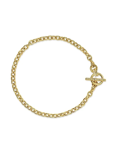 DY Mercer Toggle Chain Necklace 18K Yellow Gold