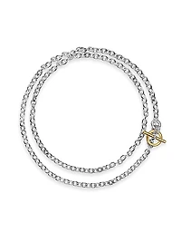 DY Mercer Double Row Toggle Chain Necklace, 8MM