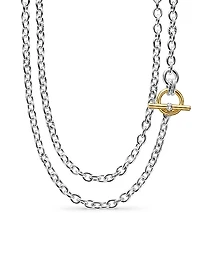 DY Mercer Double Row Toggle Chain Necklace, 8MM