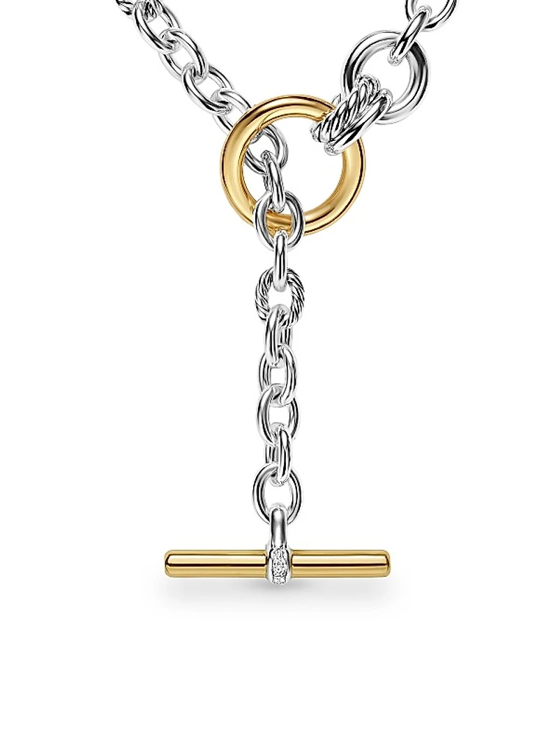 DY Mercer Double Row Toggle Chain Necklace, 8MM