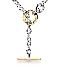 DY Mercer Double Row Toggle Chain Necklace, 8MM