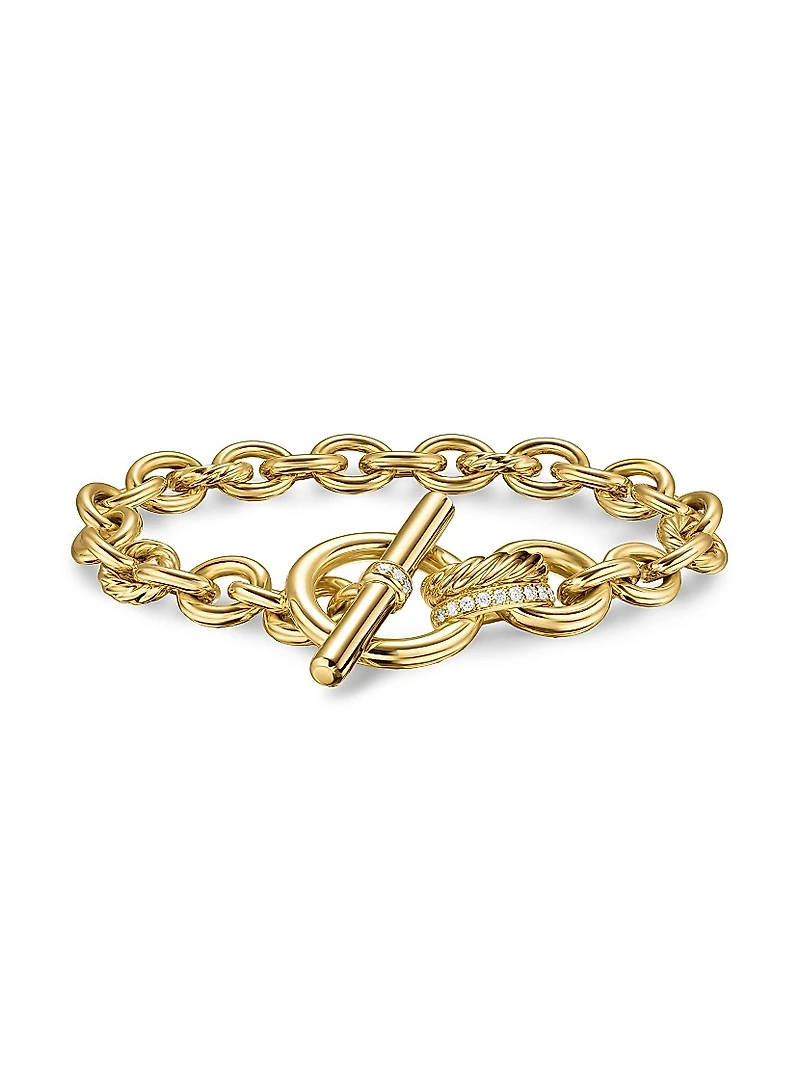 DY Mercer Toggle Chain Bracelet 18K Yellow Gold