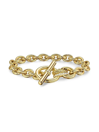 DY Mercer Toggle Chain Bracelet 18K Yellow Gold