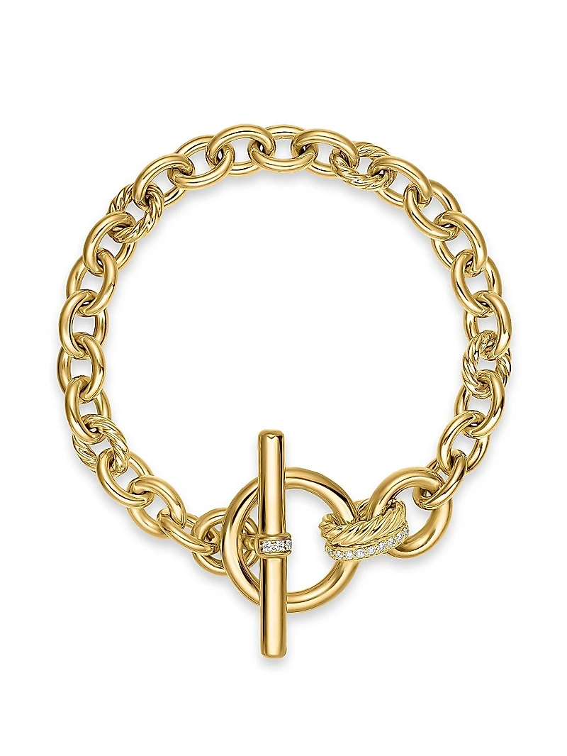 DY Mercer Toggle Chain Bracelet 18K Yellow Gold