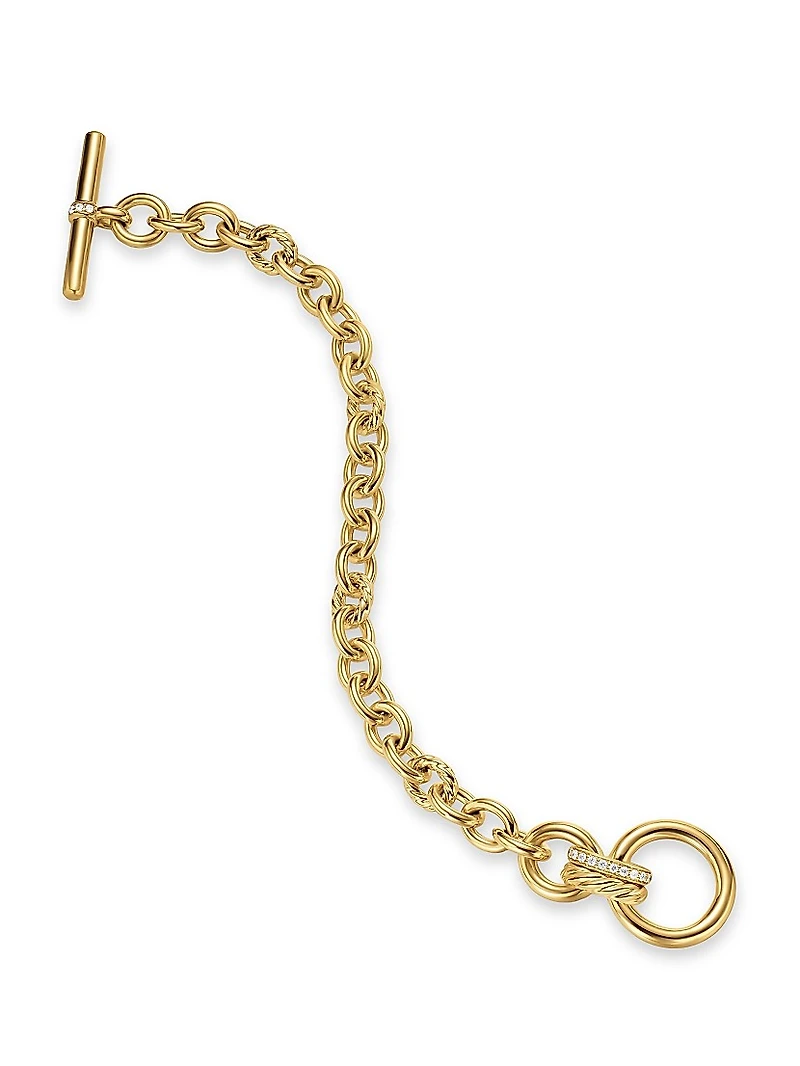 DY Mercer Toggle Chain Bracelet 18K Yellow Gold