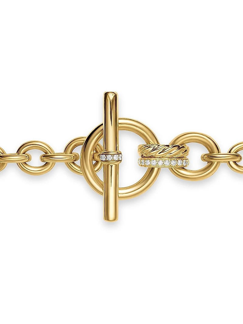 DY Mercer Toggle Chain Bracelet 18K Yellow Gold