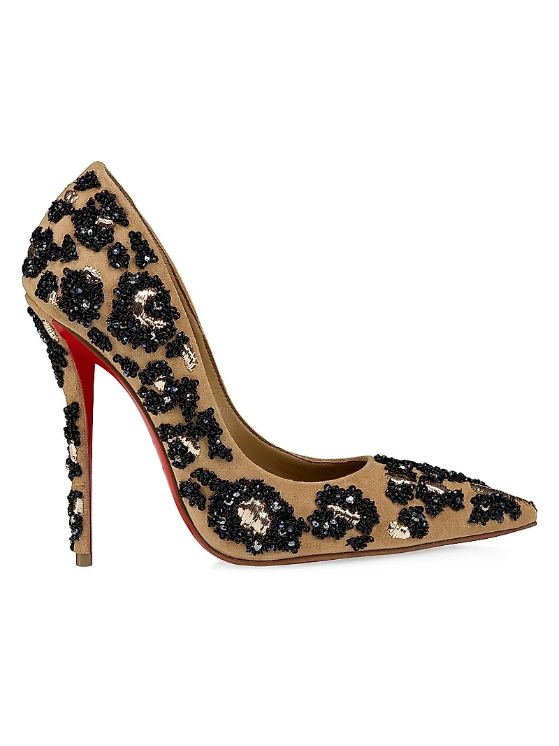 Miss Z Lameleo 120MM Embroidered Pumps
