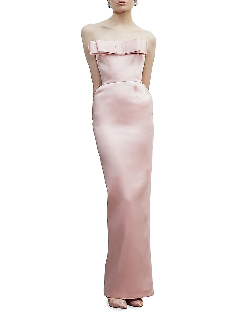 Sisu Satin Strapless Gown