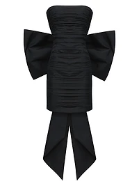 Lina Back Bow Minidress