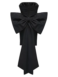 Lina Back Bow Minidress