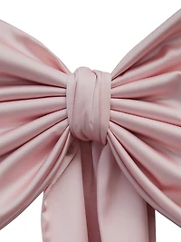 Peggy Satin Bow Gown