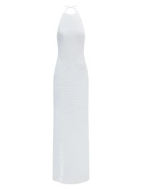 Cindy Backless Sequin Gown