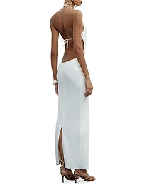Cindy Backless Sequin Gown
