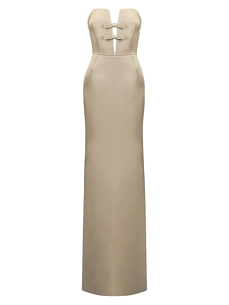 Noa Strapless Column Gown