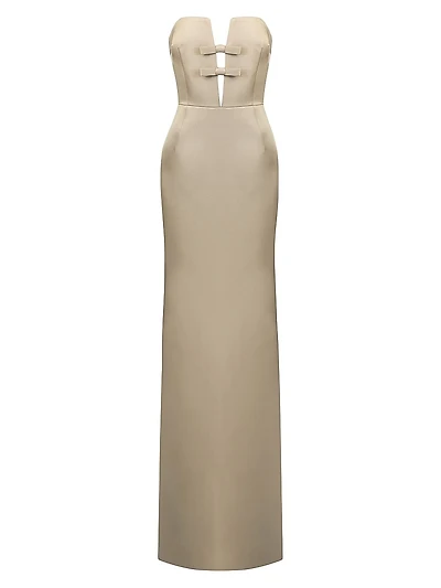 Noa Strapless Column Gown