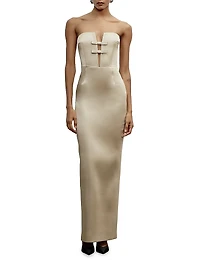 Noa Strapless Column Gown