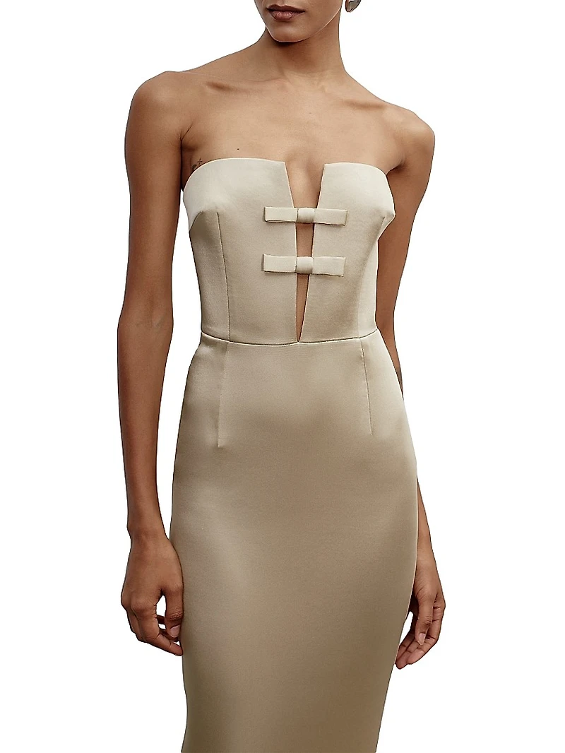 Noa Strapless Column Gown