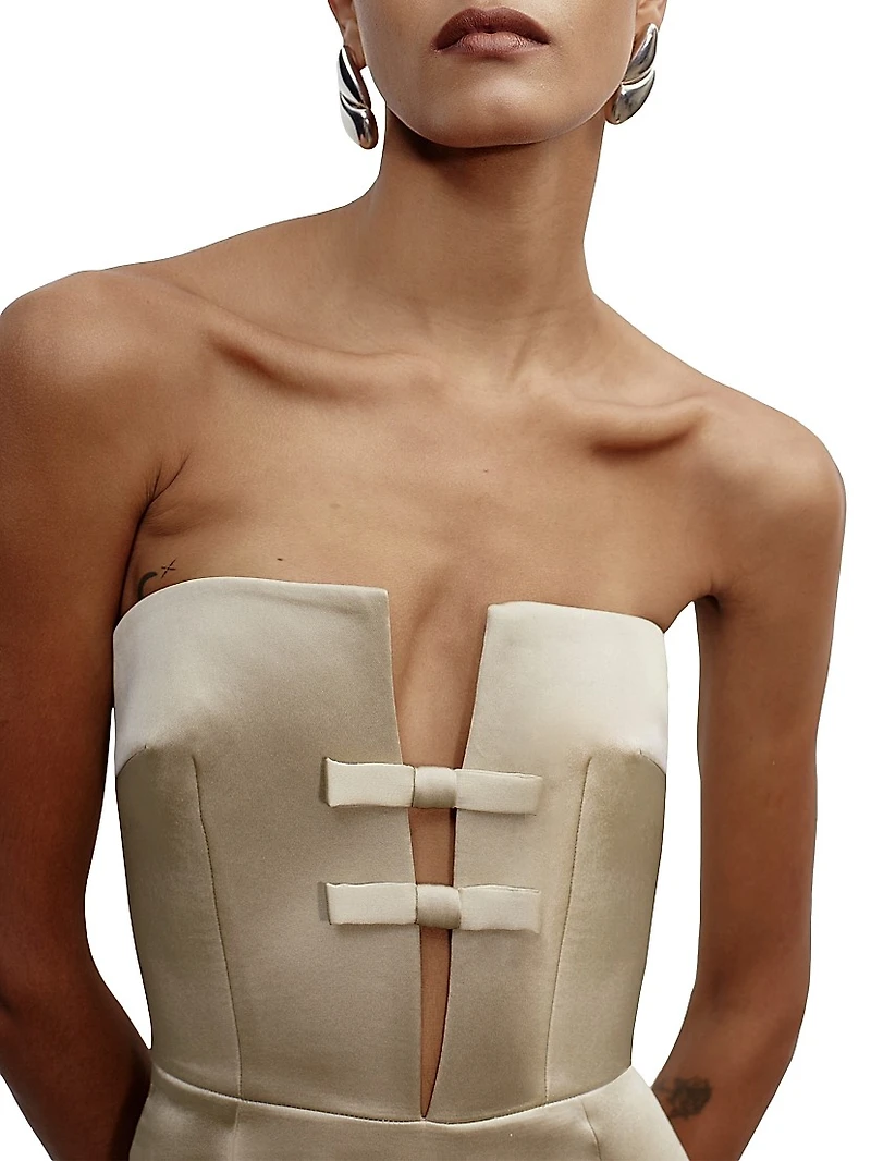 Noa Strapless Column Gown