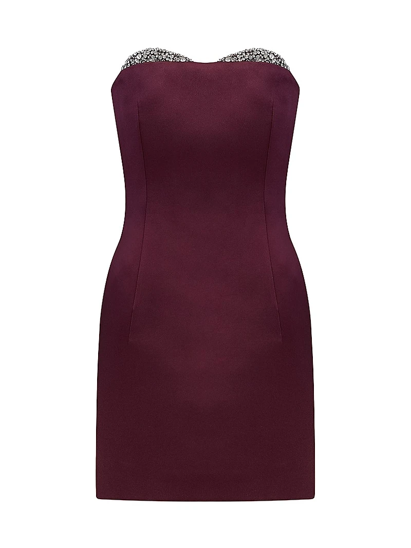 Noelie Embellished Strapless Minidress