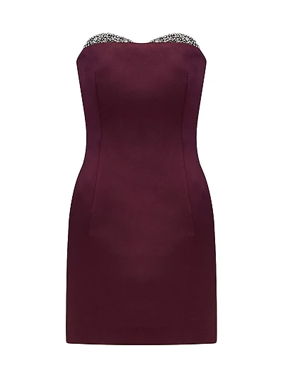 Noelie Embellished Strapless Minidress