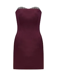 Noelie Embellished Strapless Minidress