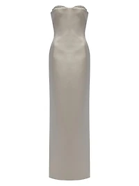 Noelie Embellished Strapless Gown