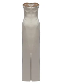 Noelie Embellished Strapless Gown