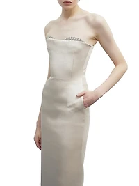 Noelie Embellished Strapless Gown
