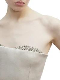 Noelie Embellished Strapless Gown