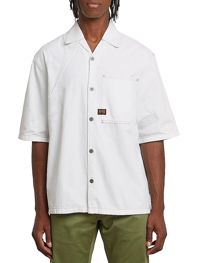 Track Relaxed Short-Sleeve Shirt