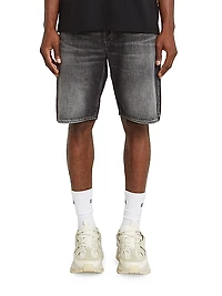 Dakota Washed Denim Mid-Rise Shorts