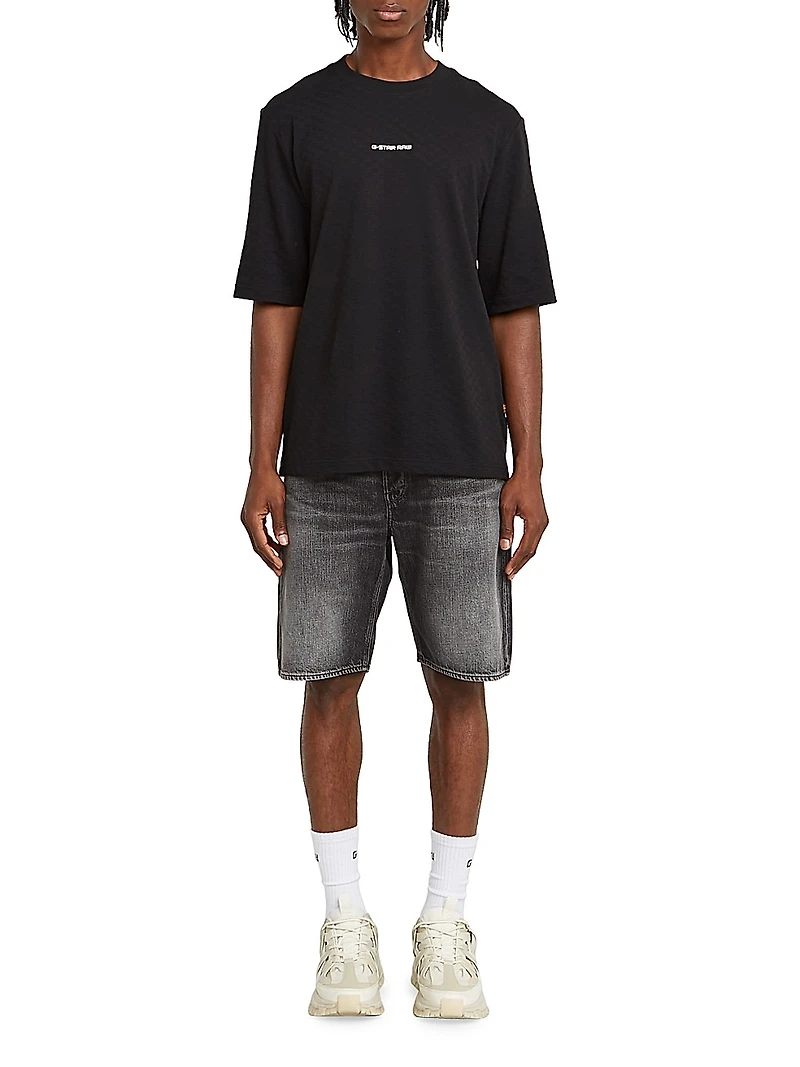 Dakota Washed Denim Mid-Rise Shorts
