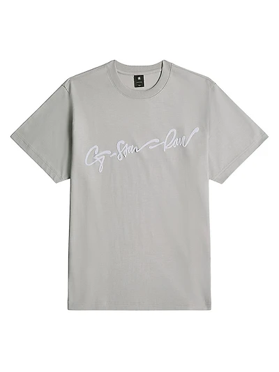 Logo Cotton Crewneck T-Shirt