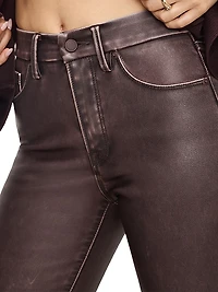 GoodClassic Faux-Leather Boot-Cut Pants