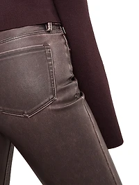 GoodClassic Faux-Leather Boot-Cut Pants