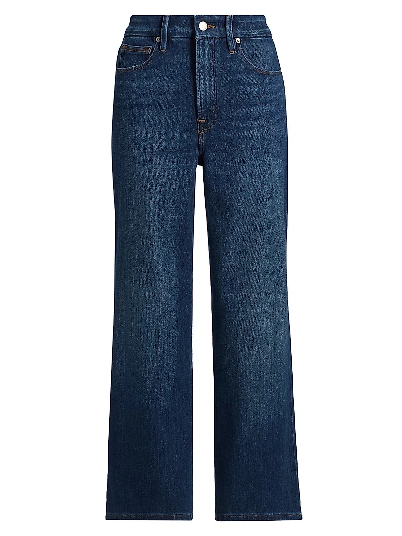 Soft Tech Good Waist Palazzo Crop Jeans
