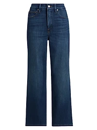 Soft Tech Good Waist Palazzo Crop Jeans