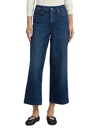 Soft Tech Good Waist Palazzo Crop Jeans
