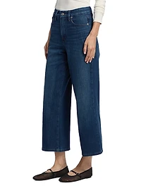 Soft Tech Good Waist Palazzo Crop Jeans
