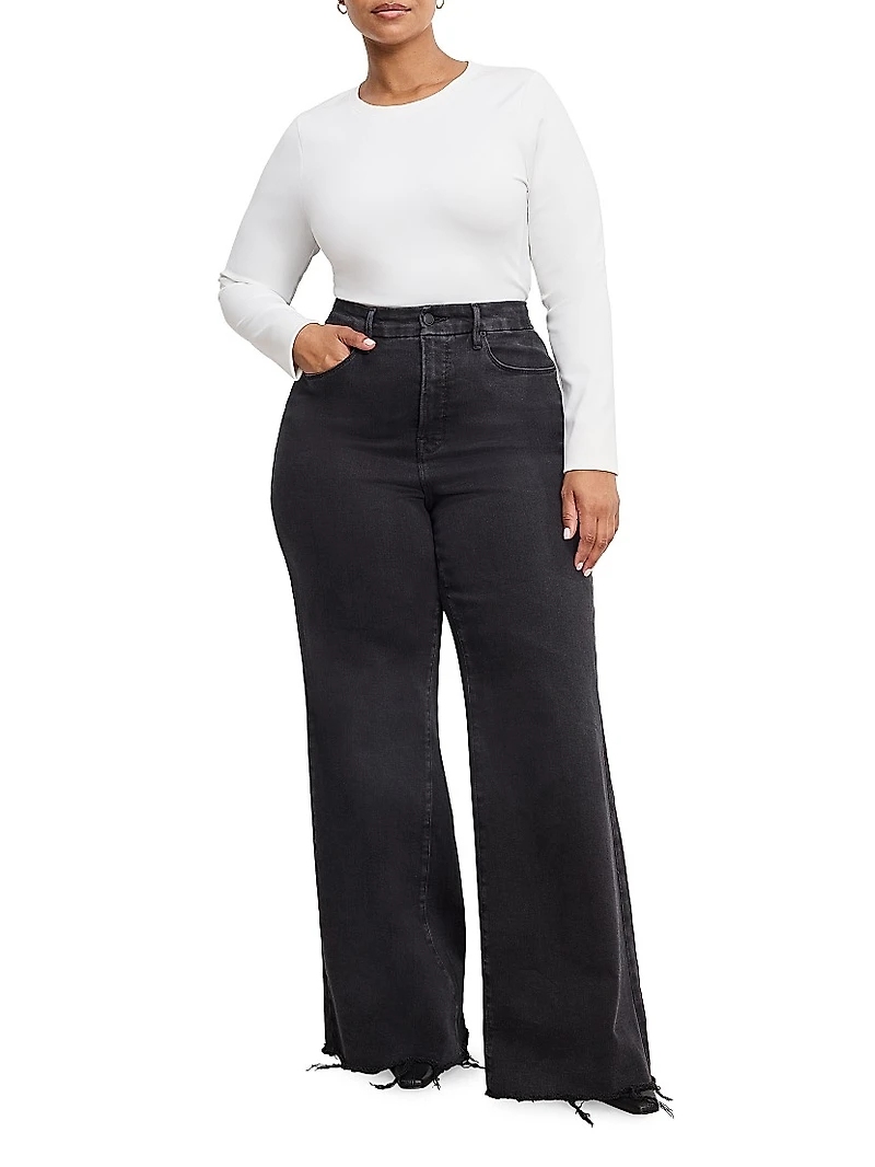Soft Tech Good Waist Palazzo Jeans