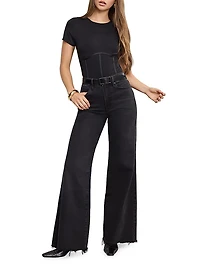 Soft Tech Good Waist Palazzo Jeans