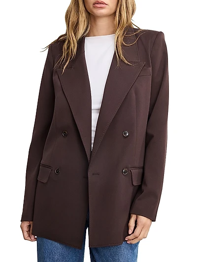 Oversized Double-Breasted Blazer