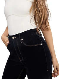 Good Icon Denim High-Rise Straight-Leg Jeans