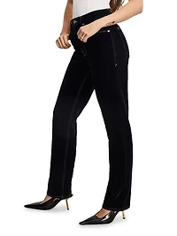 Good Icon Denim High-Rise Straight-Leg Jeans